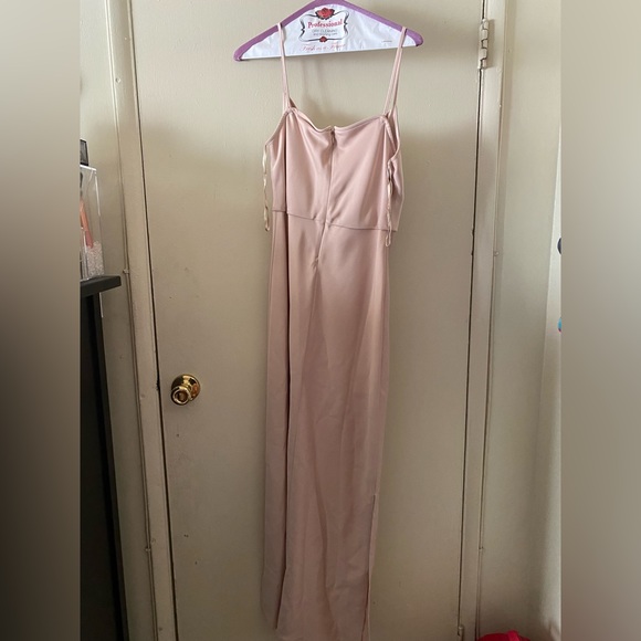 CALI SATIN CHARMEUSE MIDI DRESS ANTHROPOLOGIE - Picture 1 of 6
